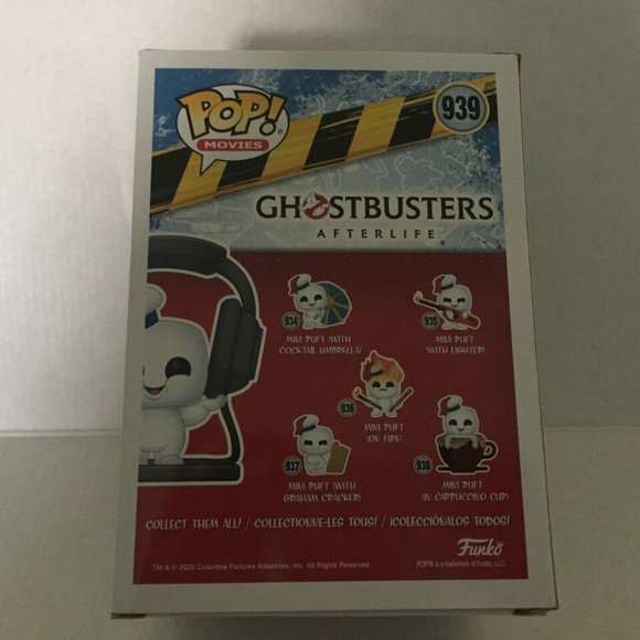NEW Ghostbusters Mini Puft with Headphones Exclusive Funko Pop Figure #939 - Picture 5 of 8